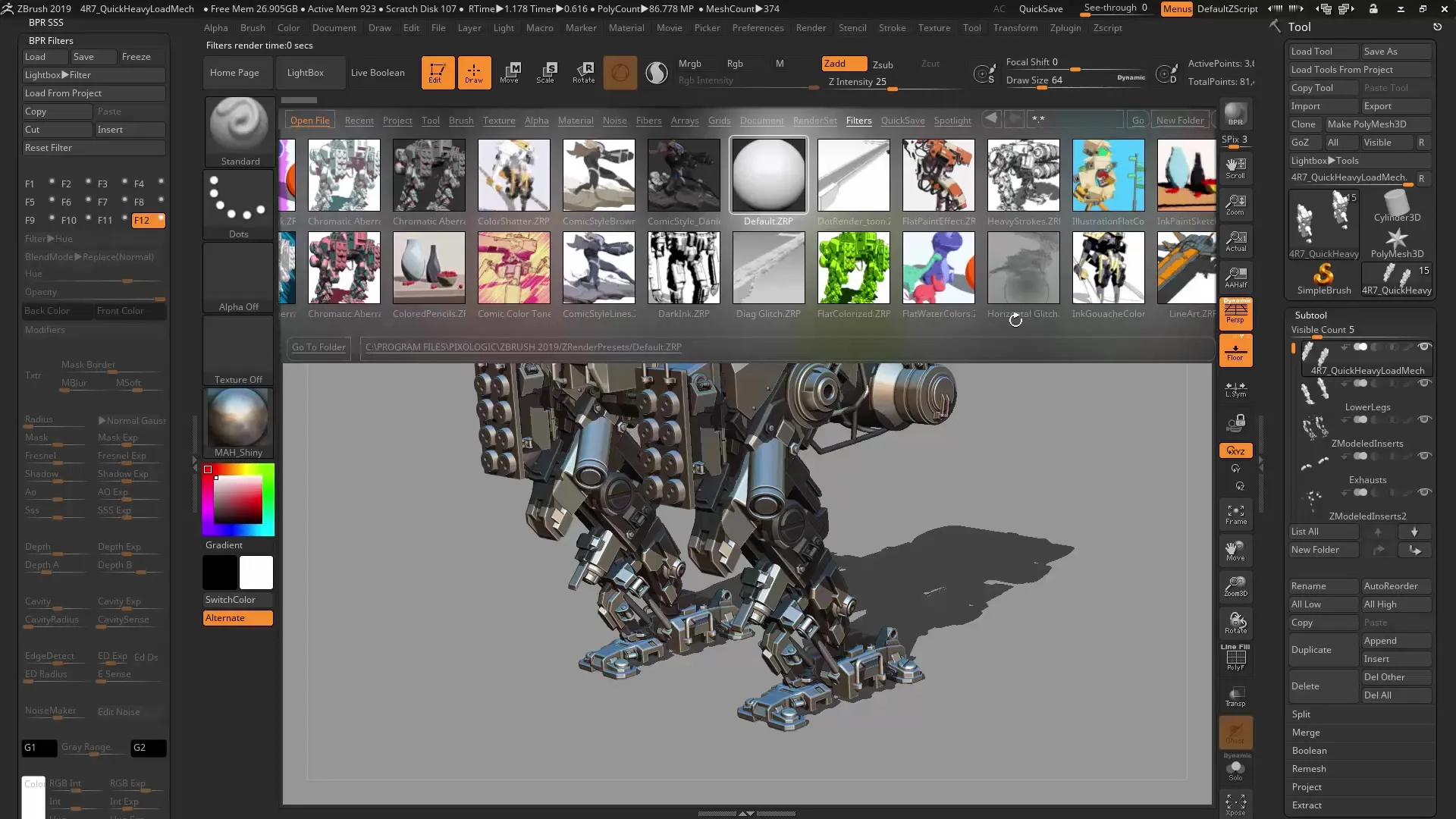 Create impressive NPR render models in ZBrush Create impressive NPR render models in ZBrush
