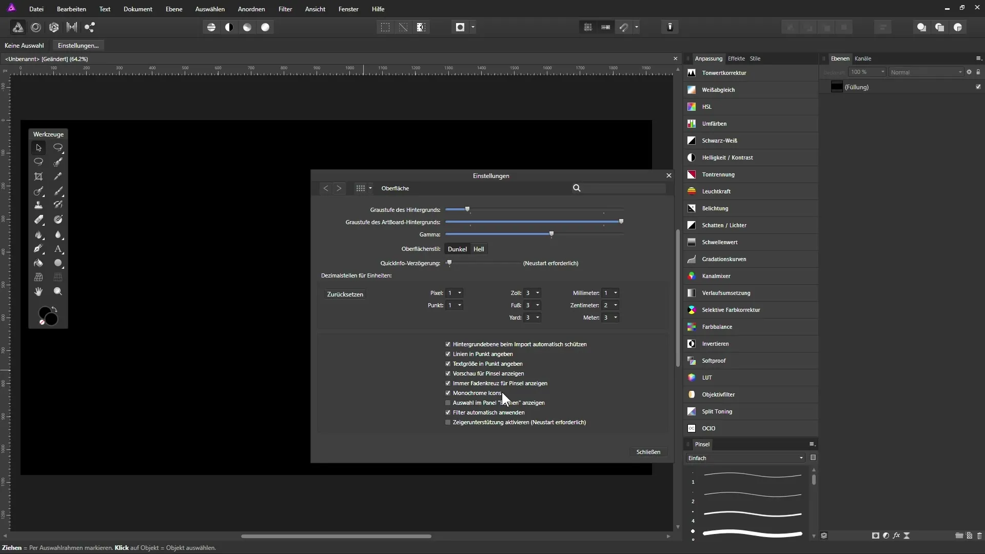 Voreinstellungen in Affinity Photo – So optimierst du deinen Workflow Voreinstellungen in Affinity Photo – So optimierst du deinen Workflow