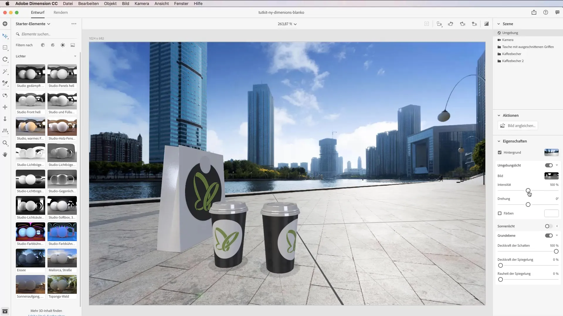 Erstelle beeindruckende 3D-Präsentationen mit Adobe Dimension CC Erstelle beeindruckende 3D-Präsentationen mit Adobe Dimension CC