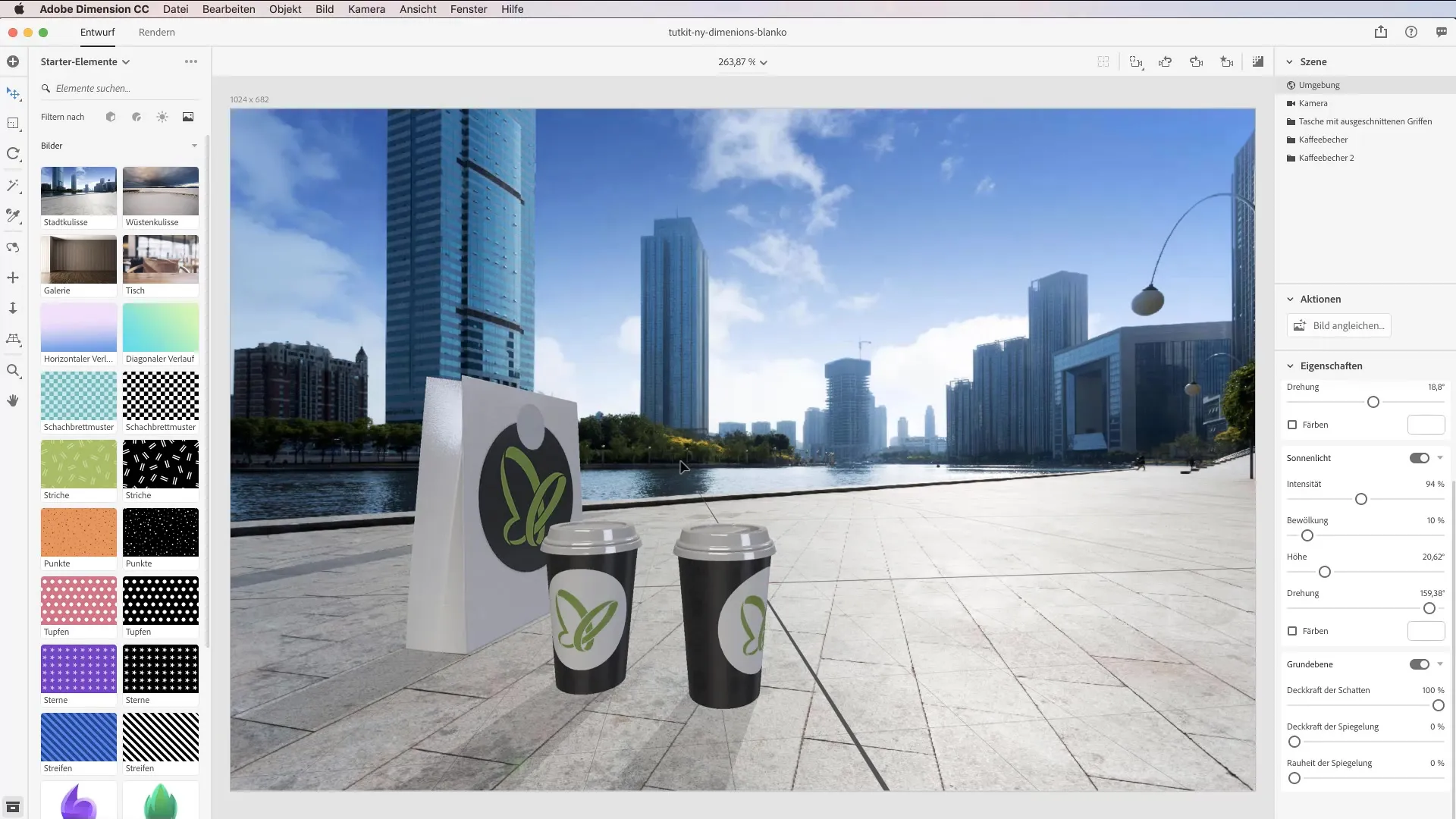 Erstelle beeindruckende 3D-Präsentationen mit Adobe Dimension CC Erstelle beeindruckende 3D-Präsentationen mit Adobe Dimension CC