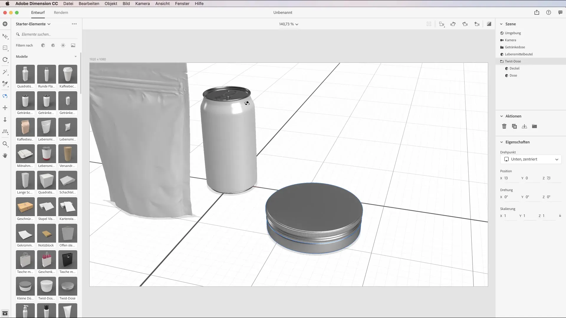 Importiere 3D-Modelle in Adobe Dimension CC effizient Importiere 3D-Modelle in Adobe Dimension CC effizient