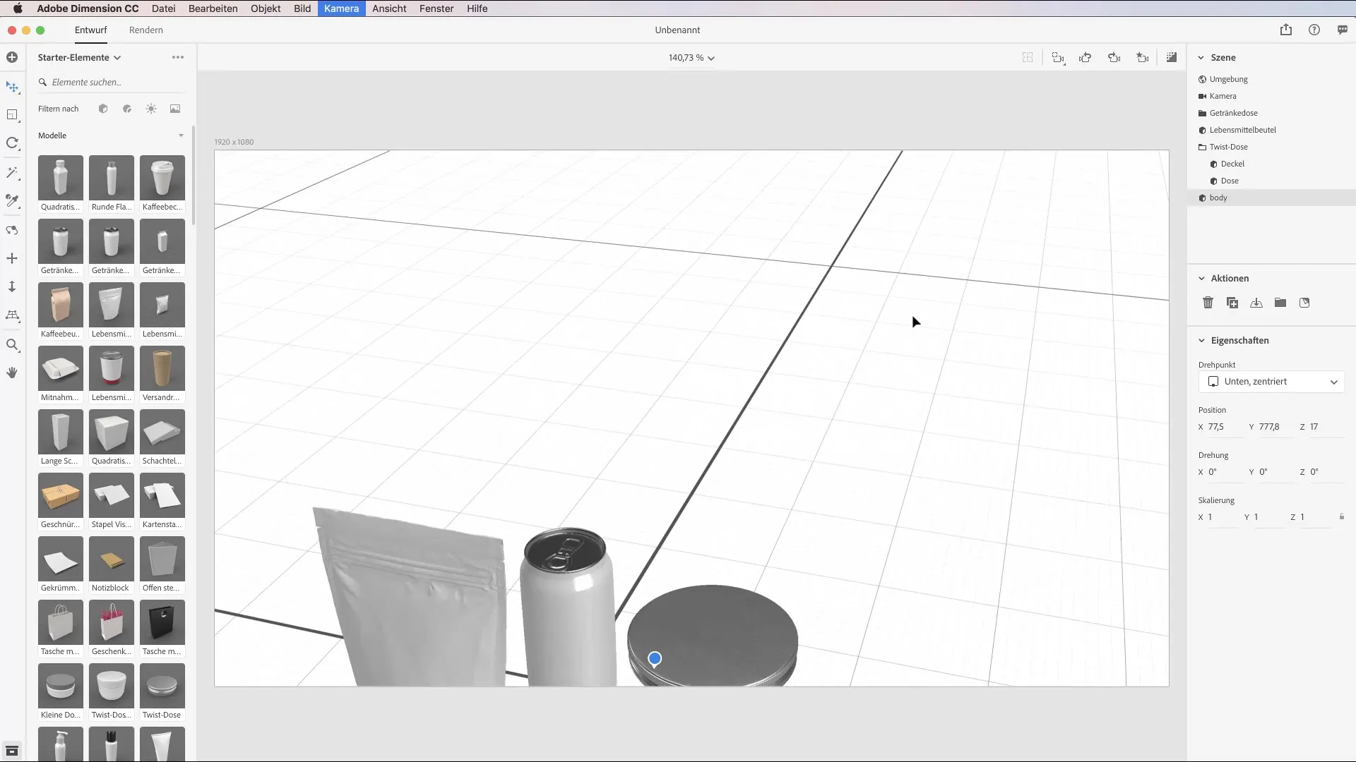 Importiere 3D-Modelle in Adobe Dimension CC effizient Importiere 3D-Modelle in Adobe Dimension CC effizient