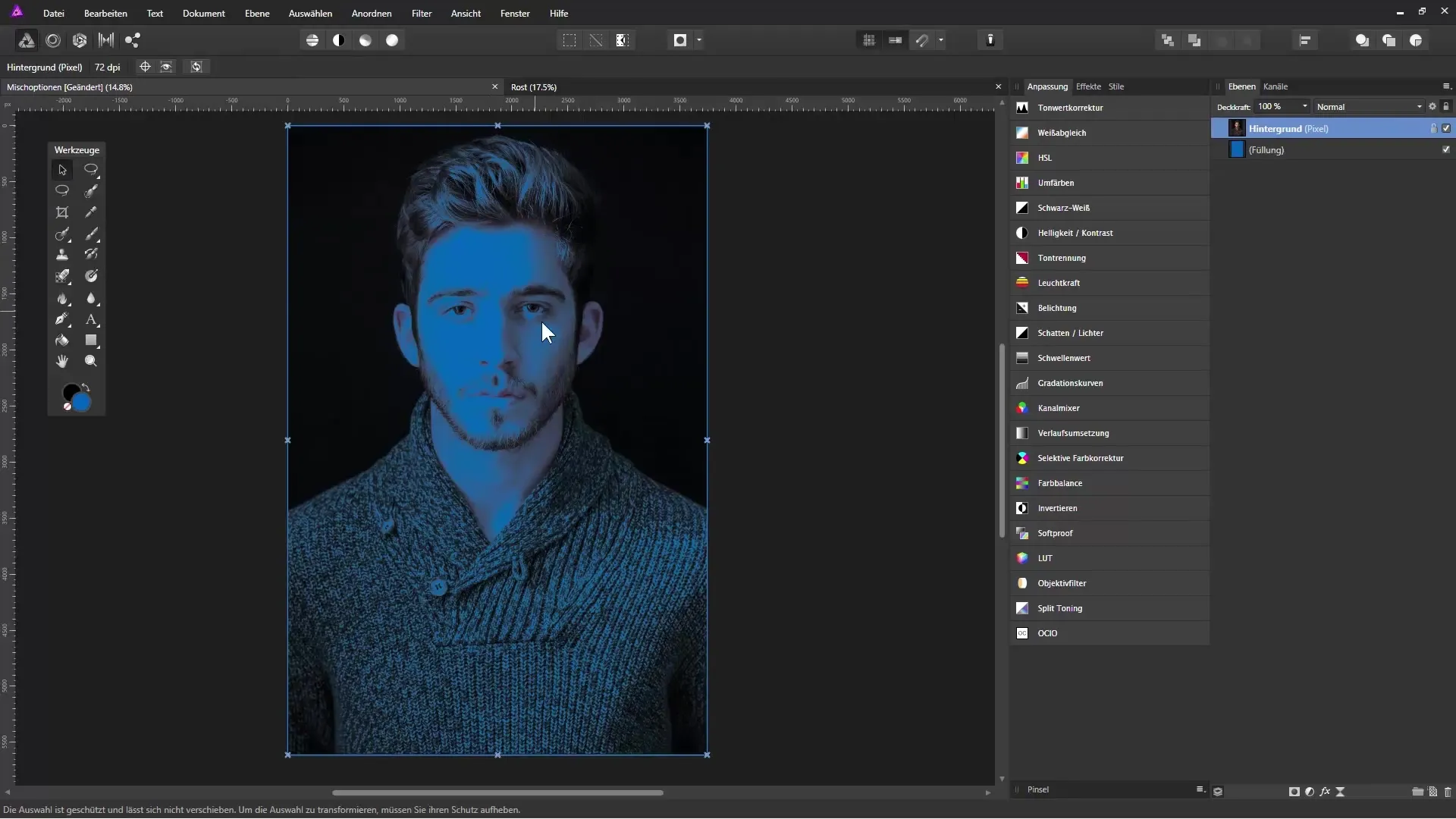 Kreative Freistellung mit Mischoptionen in Affinity Photo Kreative Freistellung mit Mischoptionen in Affinity Photo