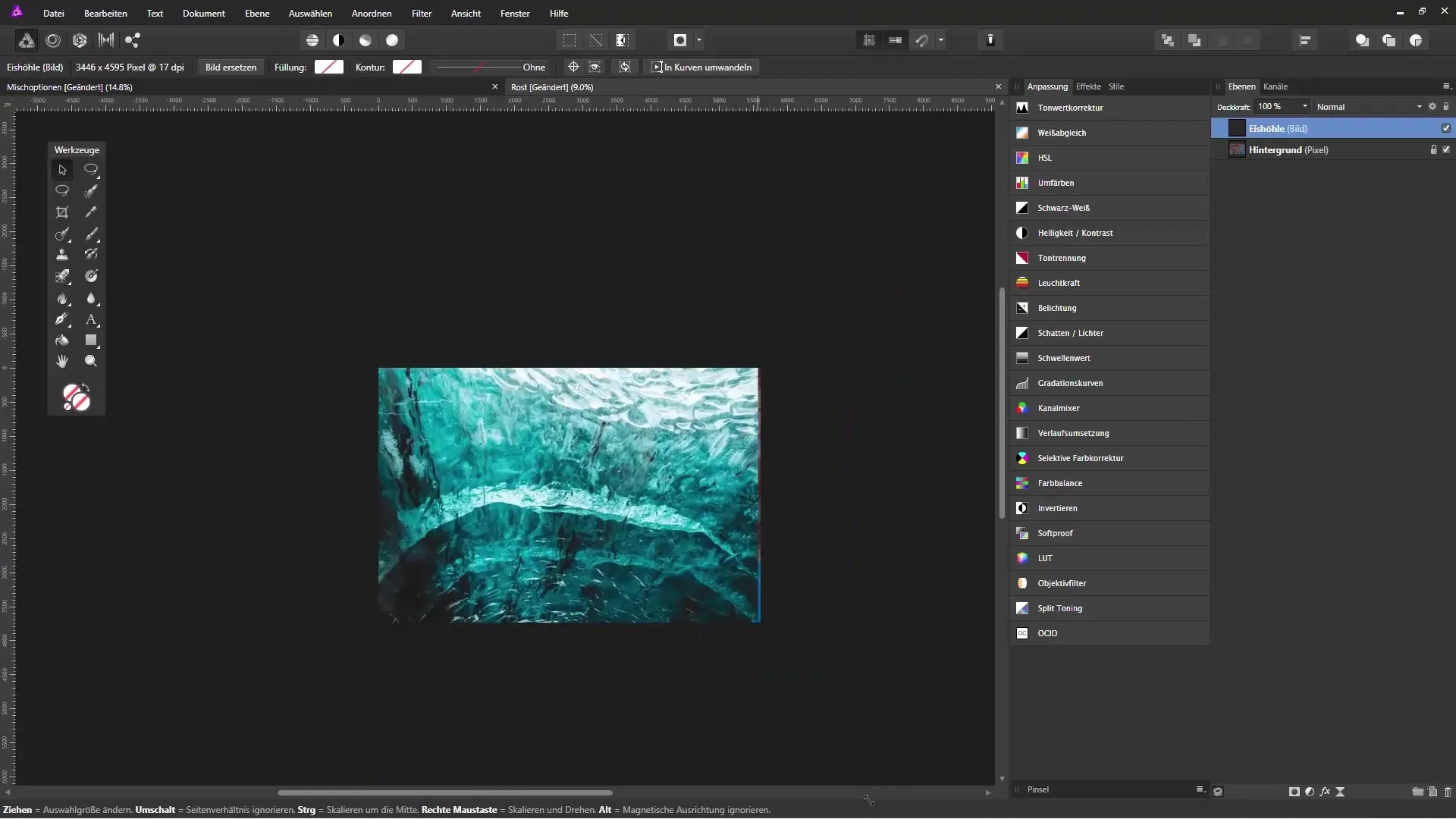 Kreative Freistellung mit Mischoptionen in Affinity Photo Kreative Freistellung mit Mischoptionen in Affinity Photo