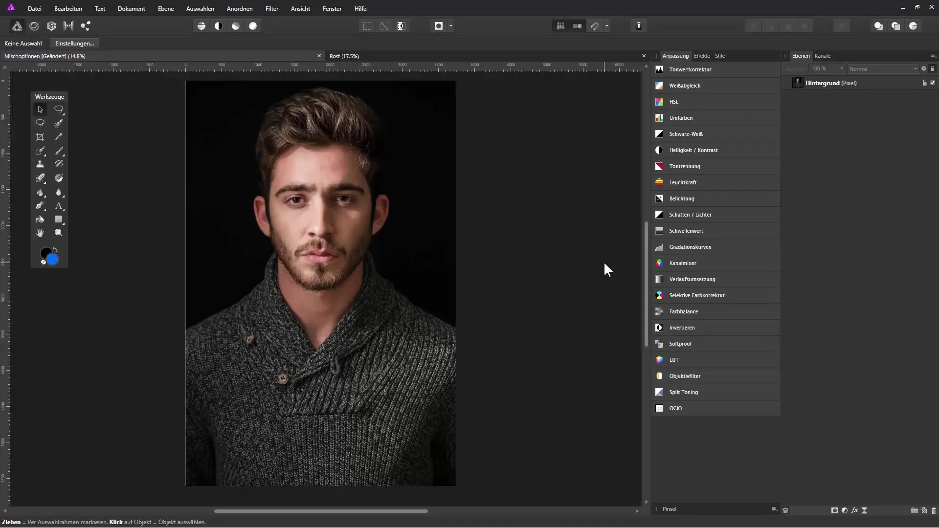 Kreative Freistellung mit Mischoptionen in Affinity Photo Kreative Freistellung mit Mischoptionen in Affinity Photo