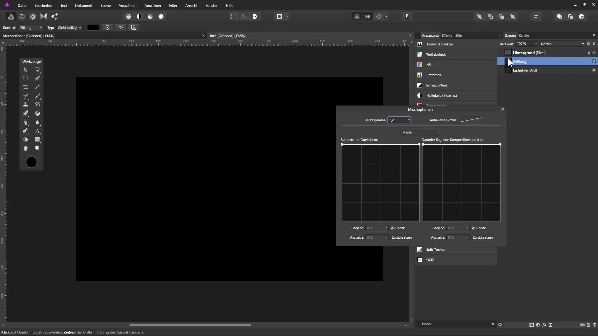 Kreative Freistellung mit Mischoptionen in Affinity Photo Kreative Freistellung mit Mischoptionen in Affinity Photo