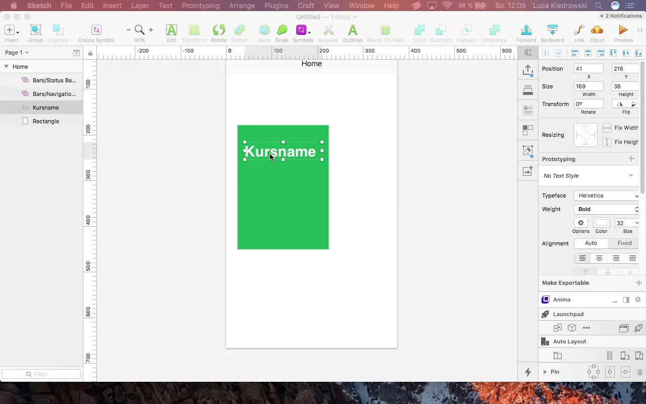 Conception de l'écran d'accueil avec Sketch - Guide étape par étape