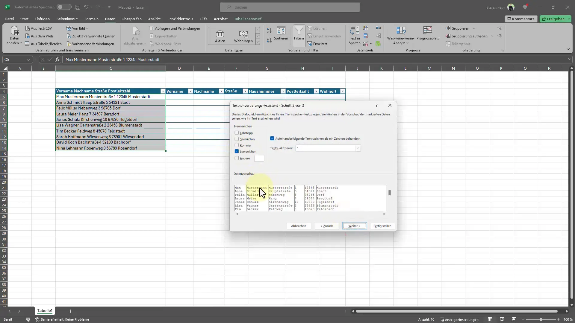 Excel ipuçları: 03 | Sütunlarda Metin