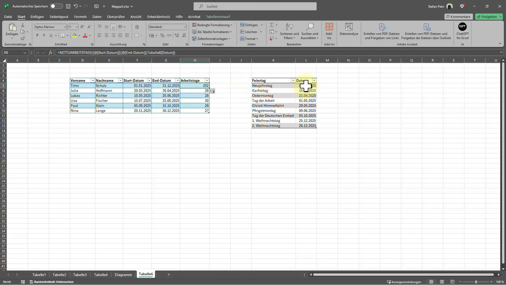 Créez votre calcul de jours de travail nets dans Excel : Un guide étape par étape Créez votre calcul des jours de travail net dans Excel : un guide étape par étape