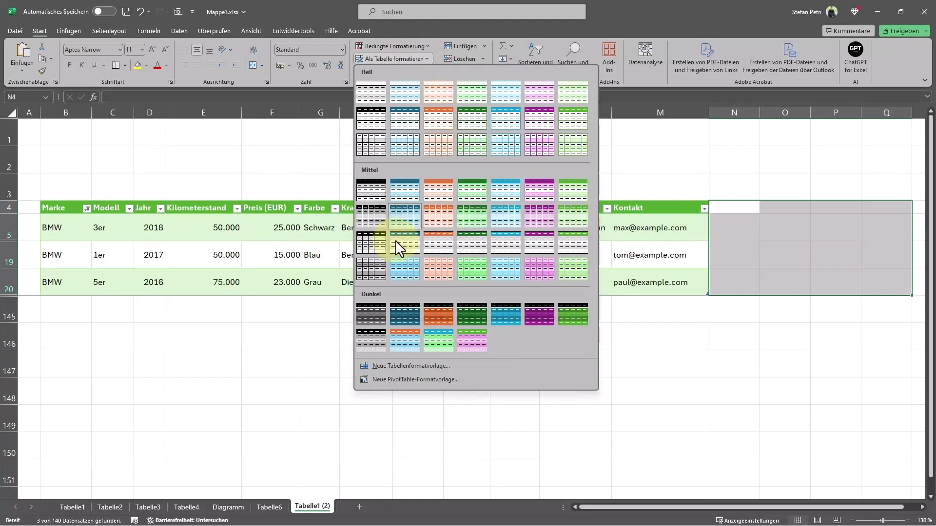 Efficient filtering of data in Excel - This is how you proceed!
