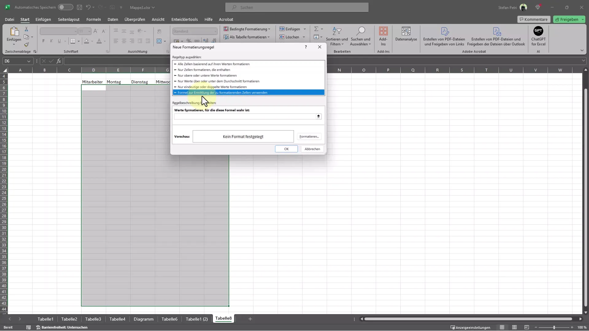 Excel'de otomatik çerçeve oluşturmayla ilgili basit bir kılavuz