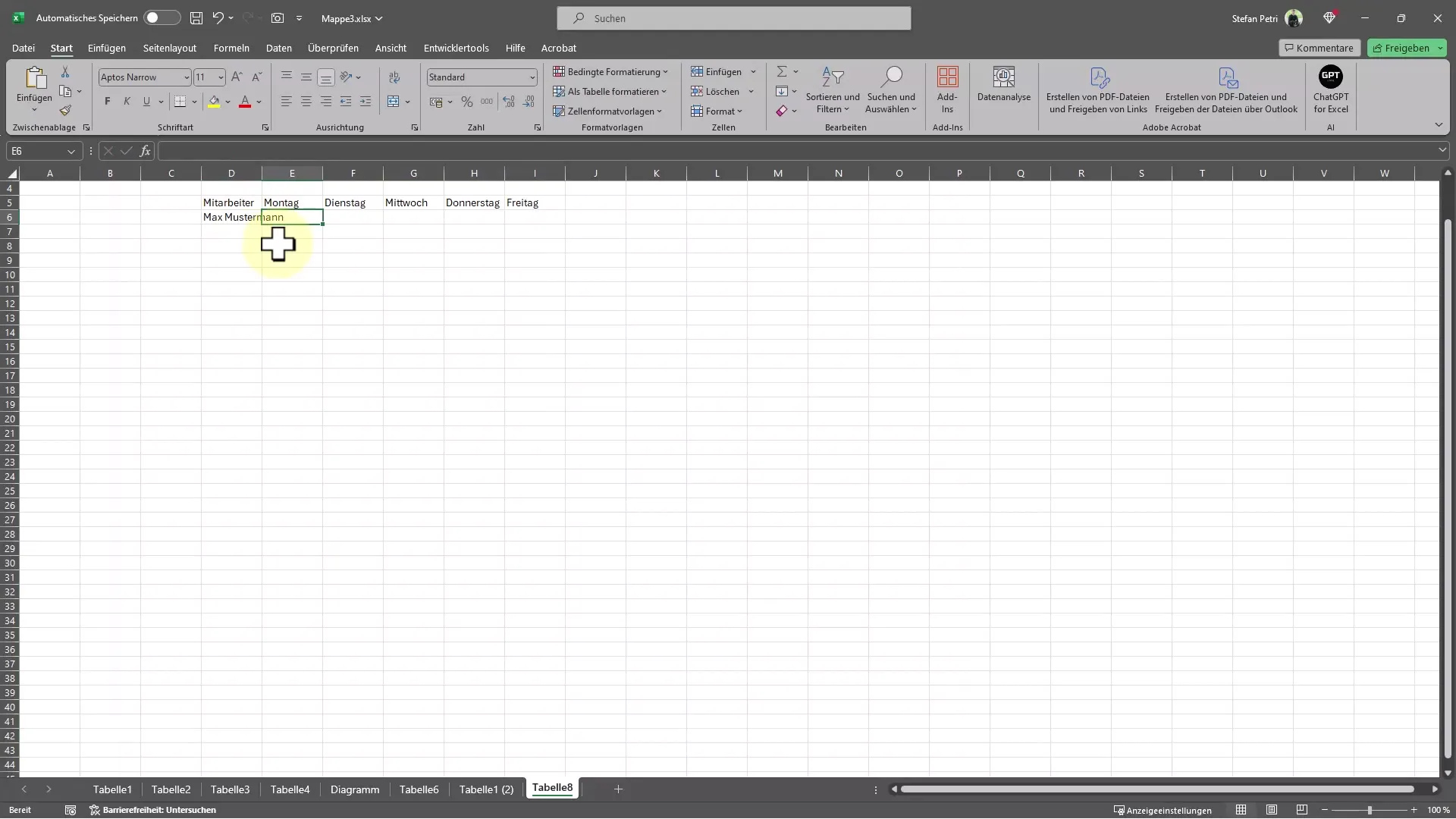 Excel'de otomatik çerçeve oluşturmayla ilgili basit bir kılavuz