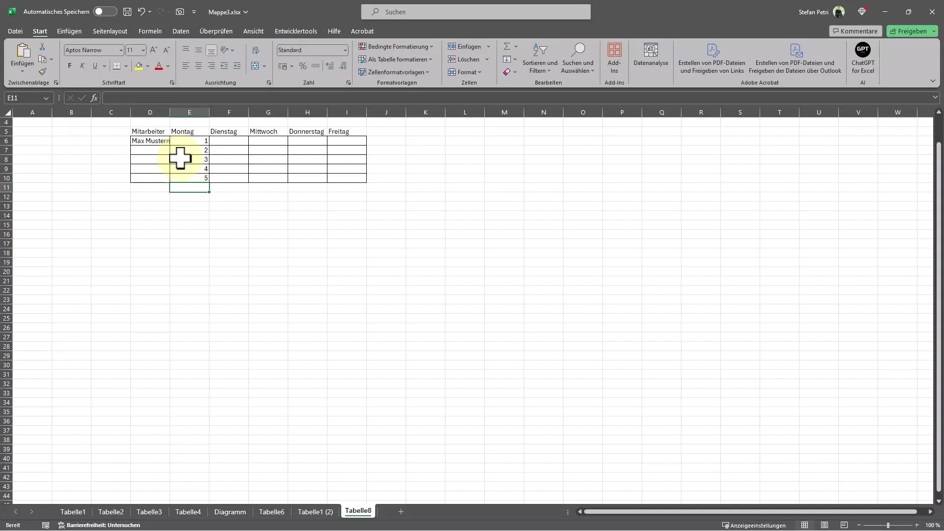 Excel'de otomatik çerçeve oluşturmak için kolay kılavuz