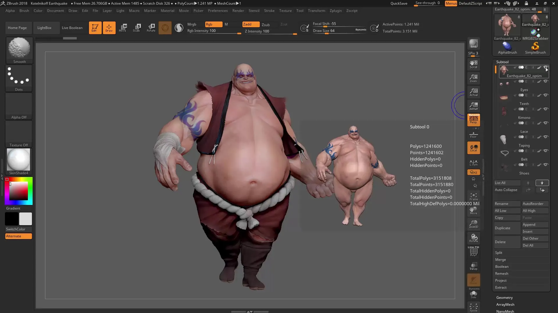 Utilizar eficazmente el menú de Subherramientas de ZBrush Utilizar eficazmente el menú de Subherramientas de ZBrush