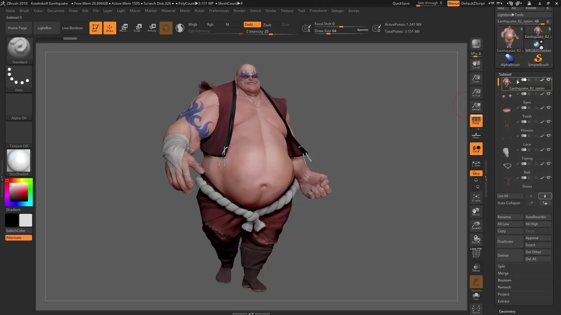 Utilizar de manera efectiva el menú de Subtools en ZBrush Utilizar el menú de Subherramientas de ZBrush de manera efectiva