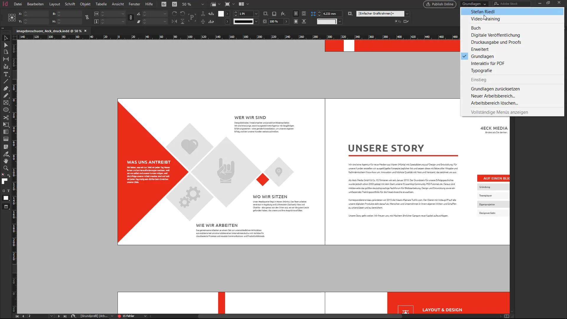 Crear un espacio de trabajo individual en InDesign Crear un espacio de trabajo individual en InDesign