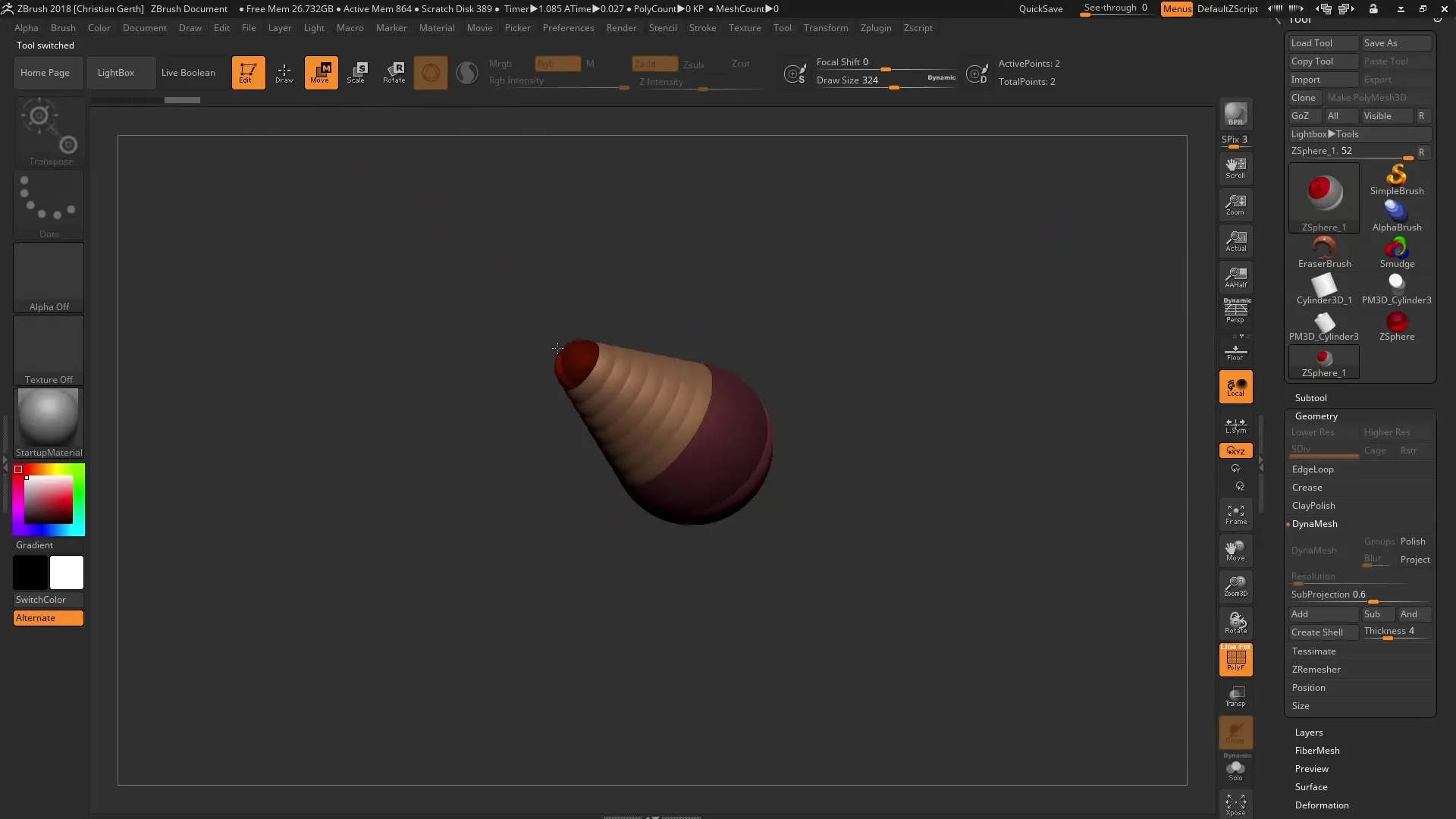 Consejos para Dynamesh en ZBrush 2018 Consejos para Dynamesh en ZBrush 2018