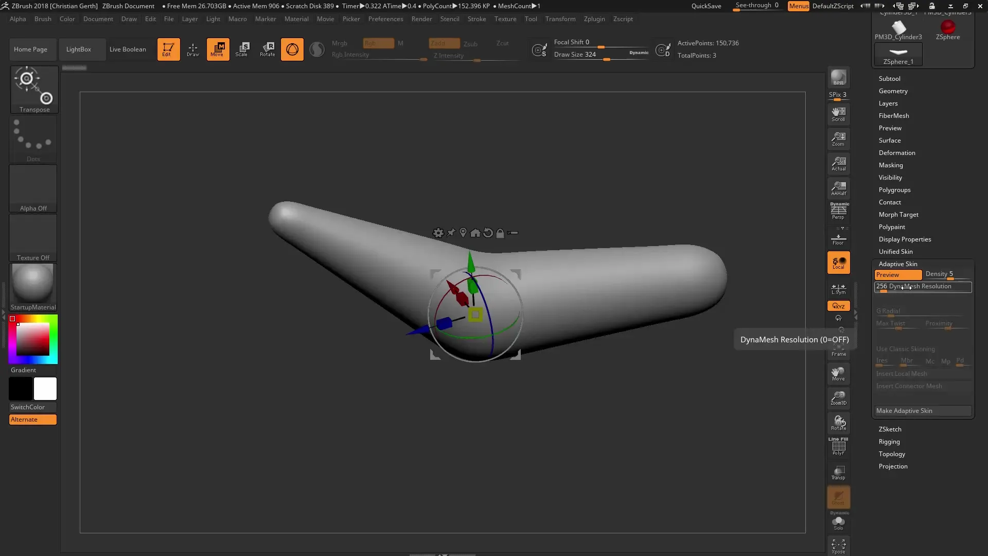 Consejos para Dynamesh en ZBrush 2018 Consejos para Dynamesh en ZBrush 2018