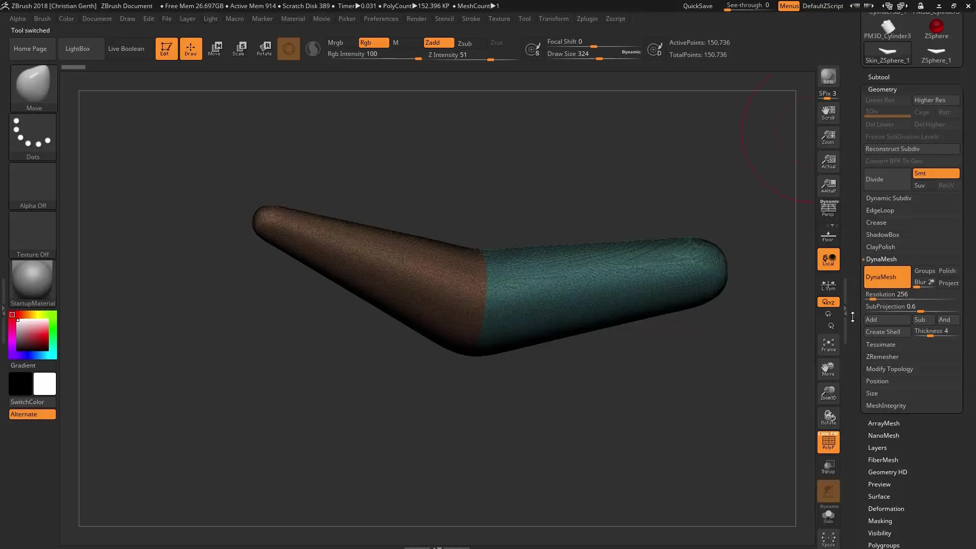Consejos para Dynamesh en ZBrush 2018 Consejos para Dynamesh en ZBrush 2018