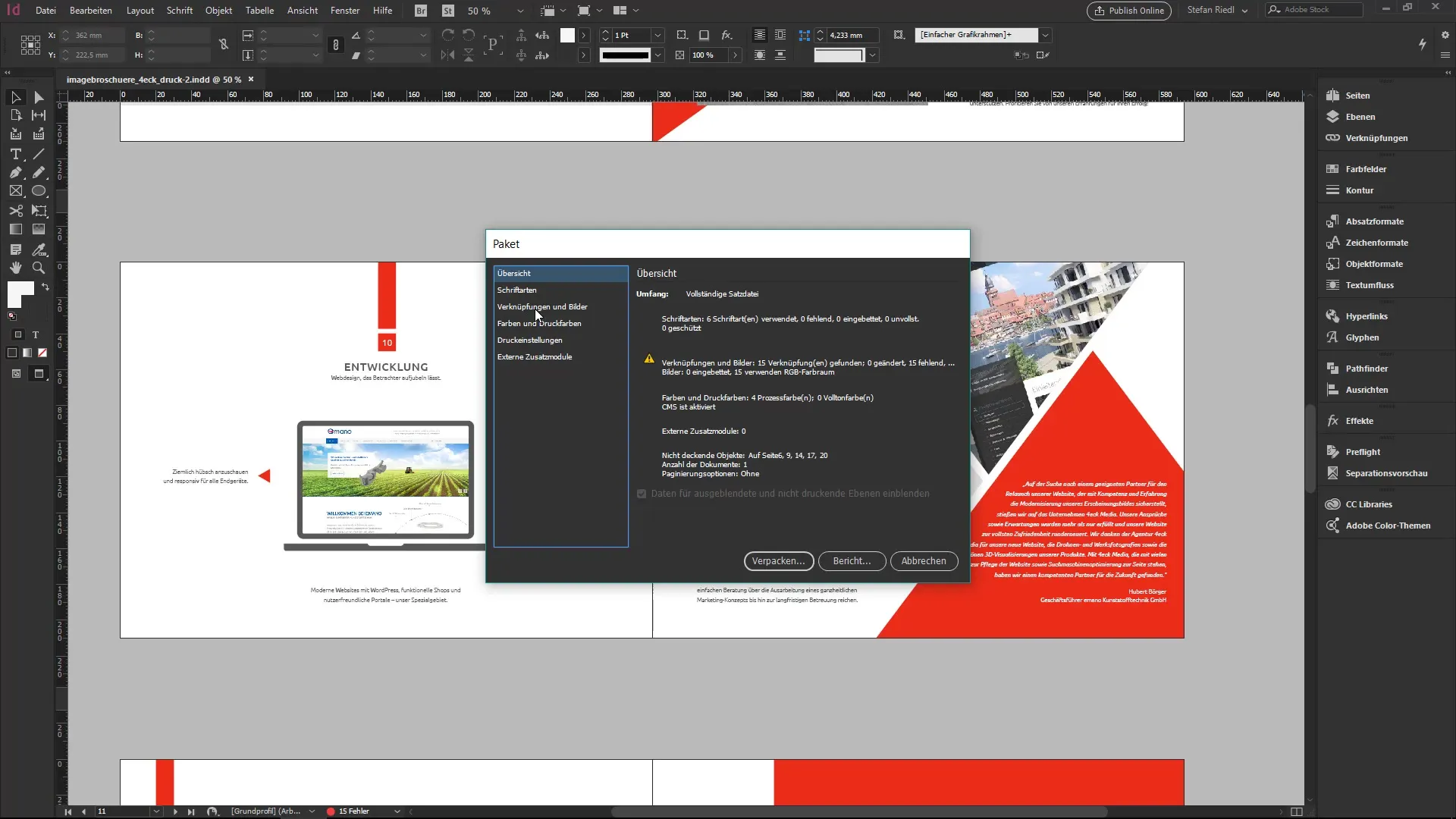 InDesign depolama formatları ve proje paketlemesini anlamak