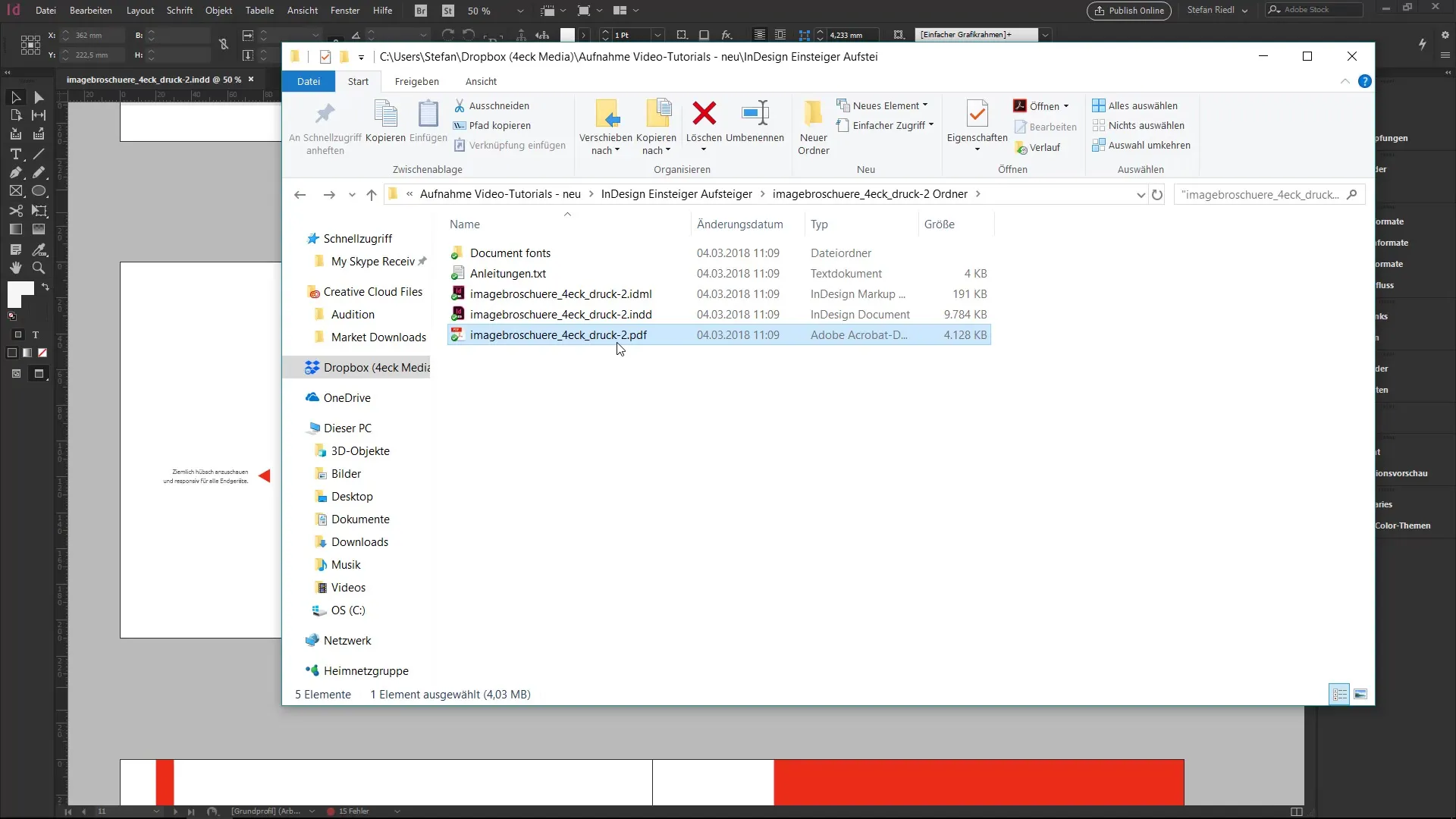 InDesign saklama formatları ve proje paketlemesini anlamak