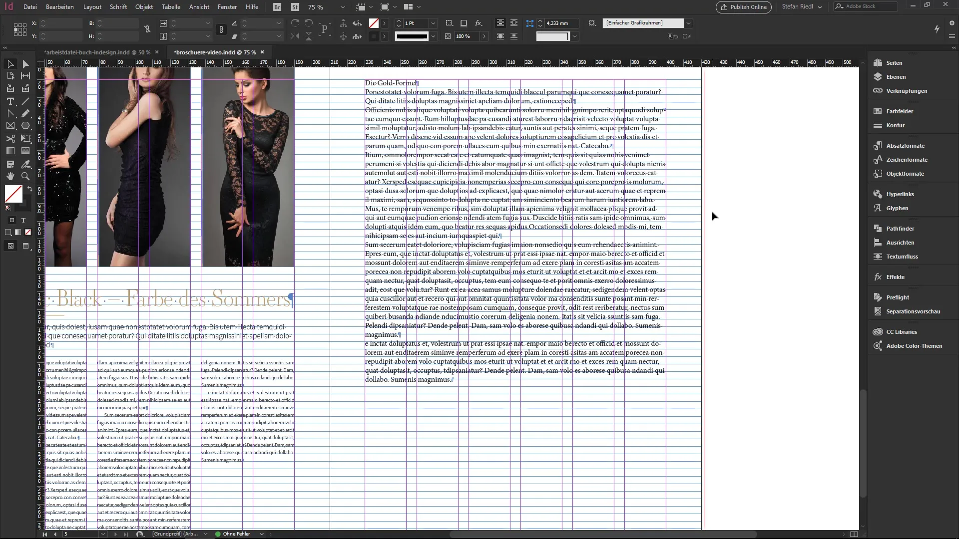 Formatear columnas de manera efectiva en InDesign Formato efectivo de columnas en InDesign