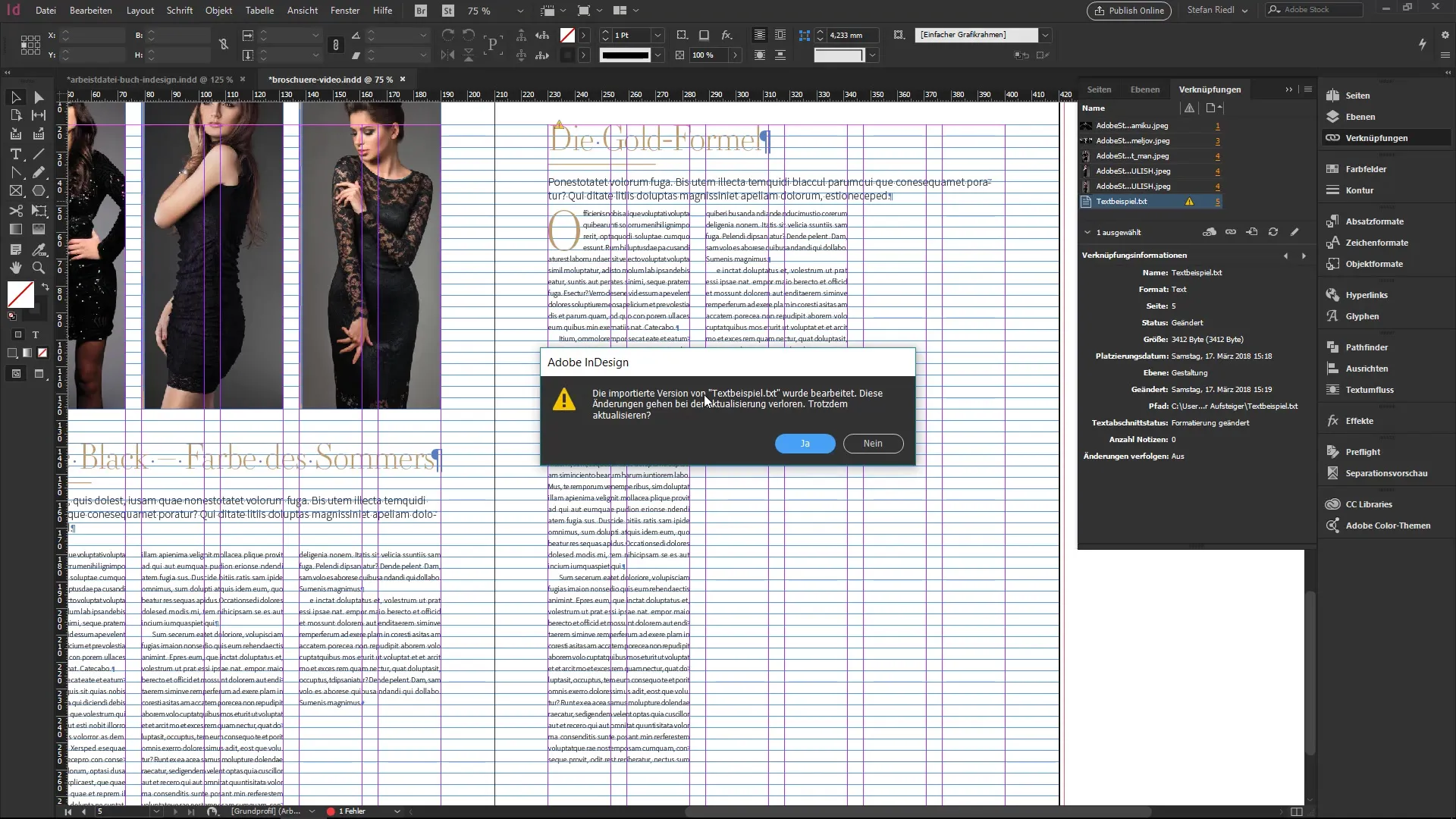 Columnas formateadas de manera efectiva en InDesign Colocar columnas de manera efectiva en InDesign