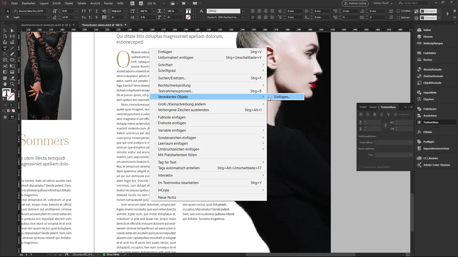 Ajustar el flujo de texto - InDesign para principiantes Ajustar el flujo de texto - InDesign para principiantes