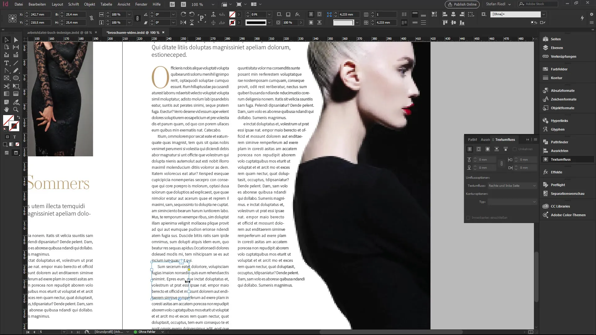 Ajustar el flujo de texto – InDesign para principiantes Ajustar el flujo de texto – InDesign para principiantes