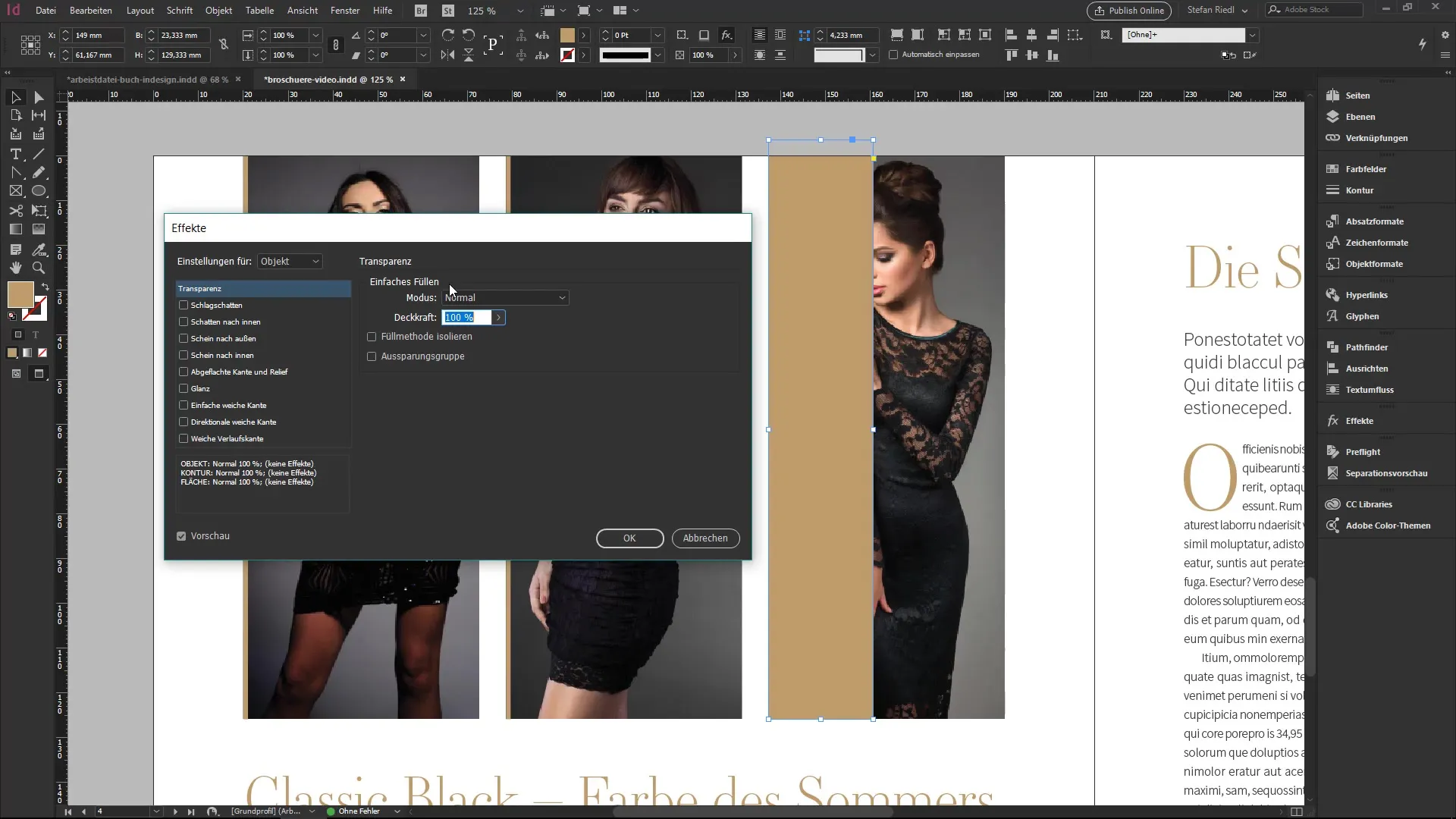 InDesign: Görsel efektleri en iyi şekilde kullanma InDesign: Görsel Efektleri Optimal Şekilde Kullanma