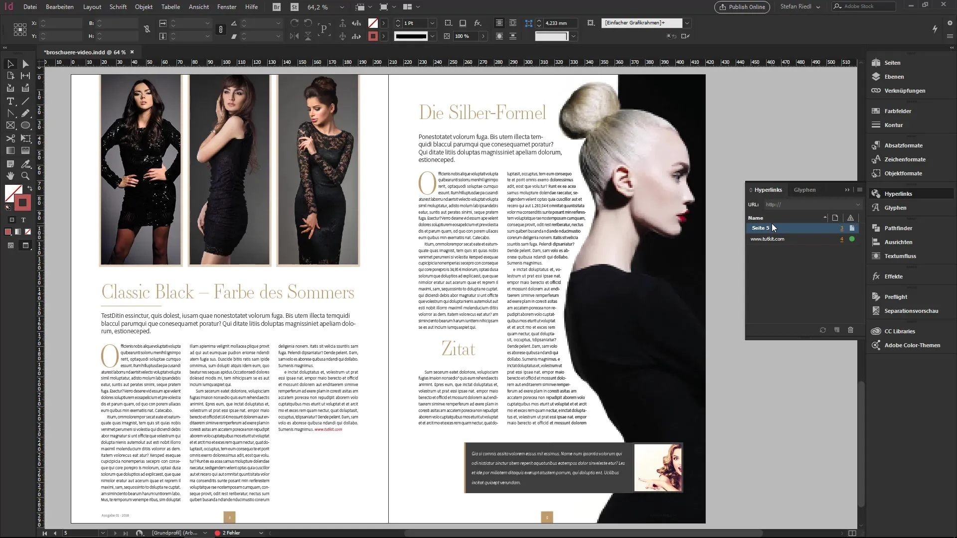 Utilizar correctamente los hipervínculos y enlaces internos en InDesign Utilizar hipervínculos y enlaces internos en InDesign correctamente