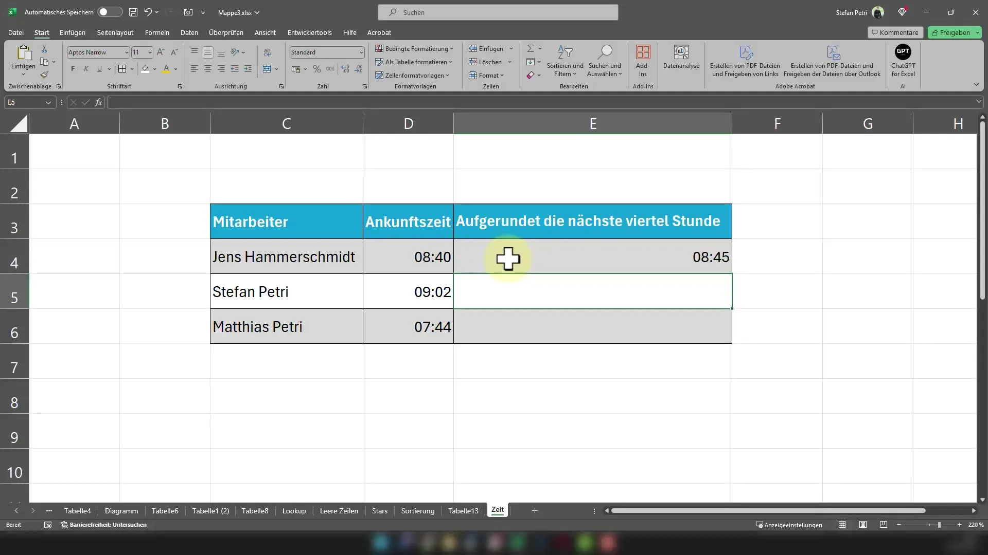 Excel saatleri kolayca yuvarlamak – işte nasıl yapılır!