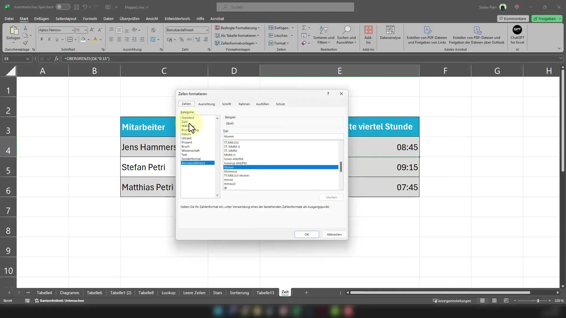 Excel saati kolayca yuvarlamak - işte nasıl!