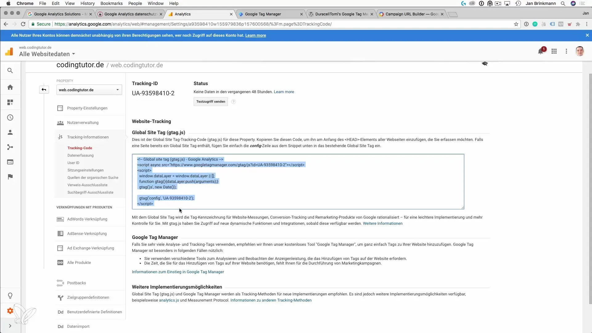 Impostare Google Analytics in conformità con la privacy e acquisire clienti Impostare Google Analytics in conformità con la protezione dei dati e acquisire clienti
