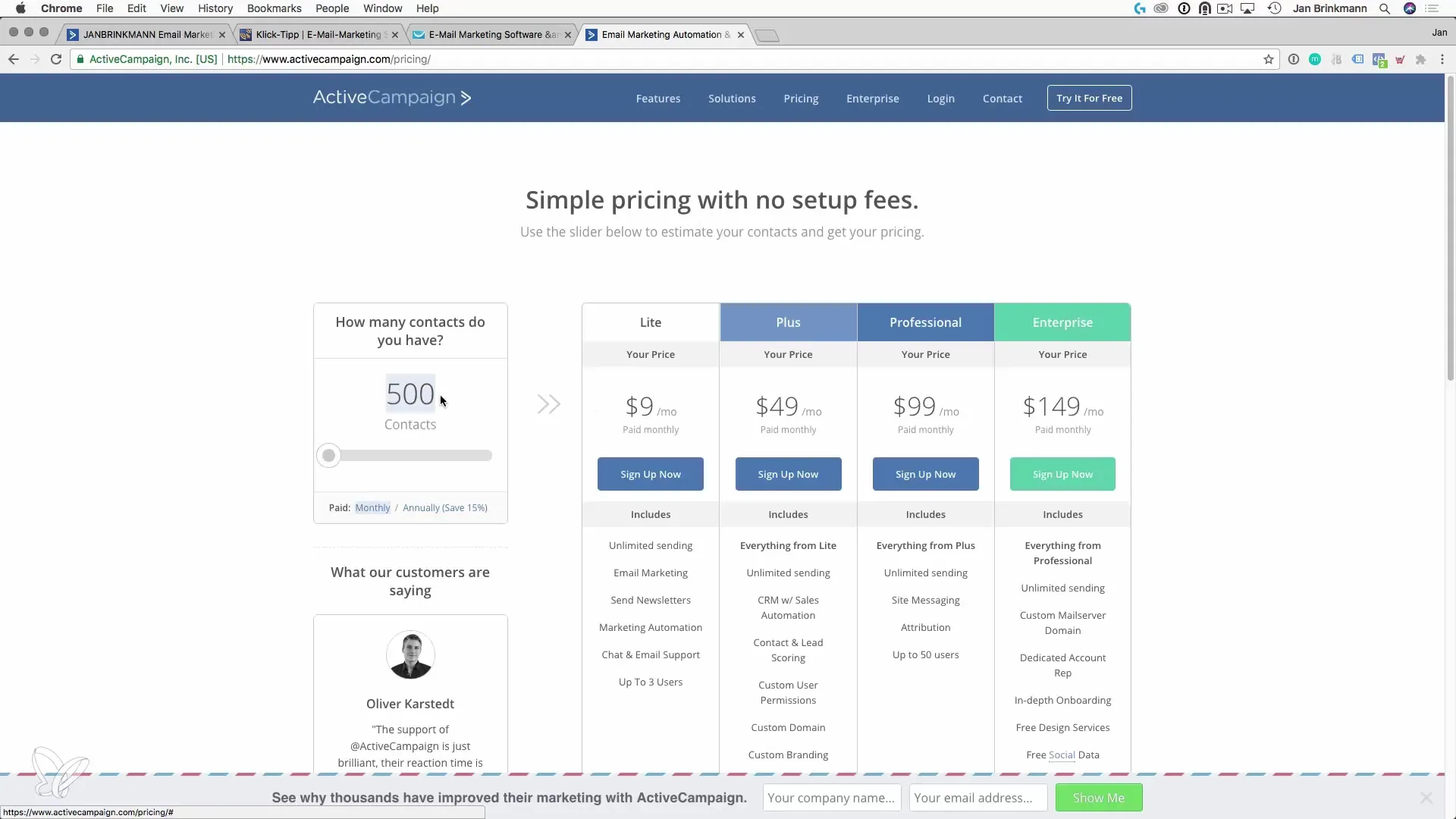 Scegli il miglior fornitore di email per il tuo marketing Scegli il provider di email ottimale per il tuo marketing