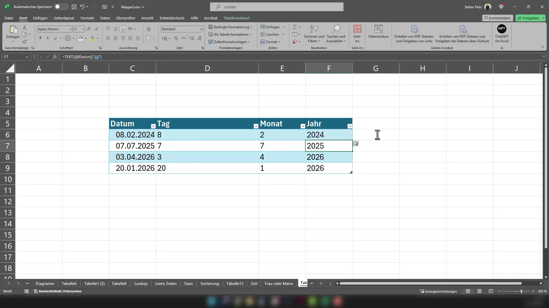 Excel'de tarihleri yazıya dökmek - İşte nasıl yapılır!