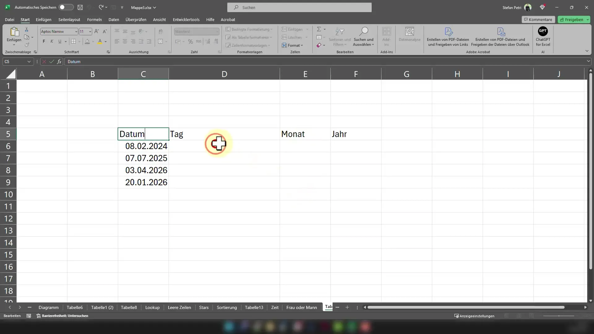 Tarihleri Excel'de yazıya dökme - İşte nasıl yapılır!