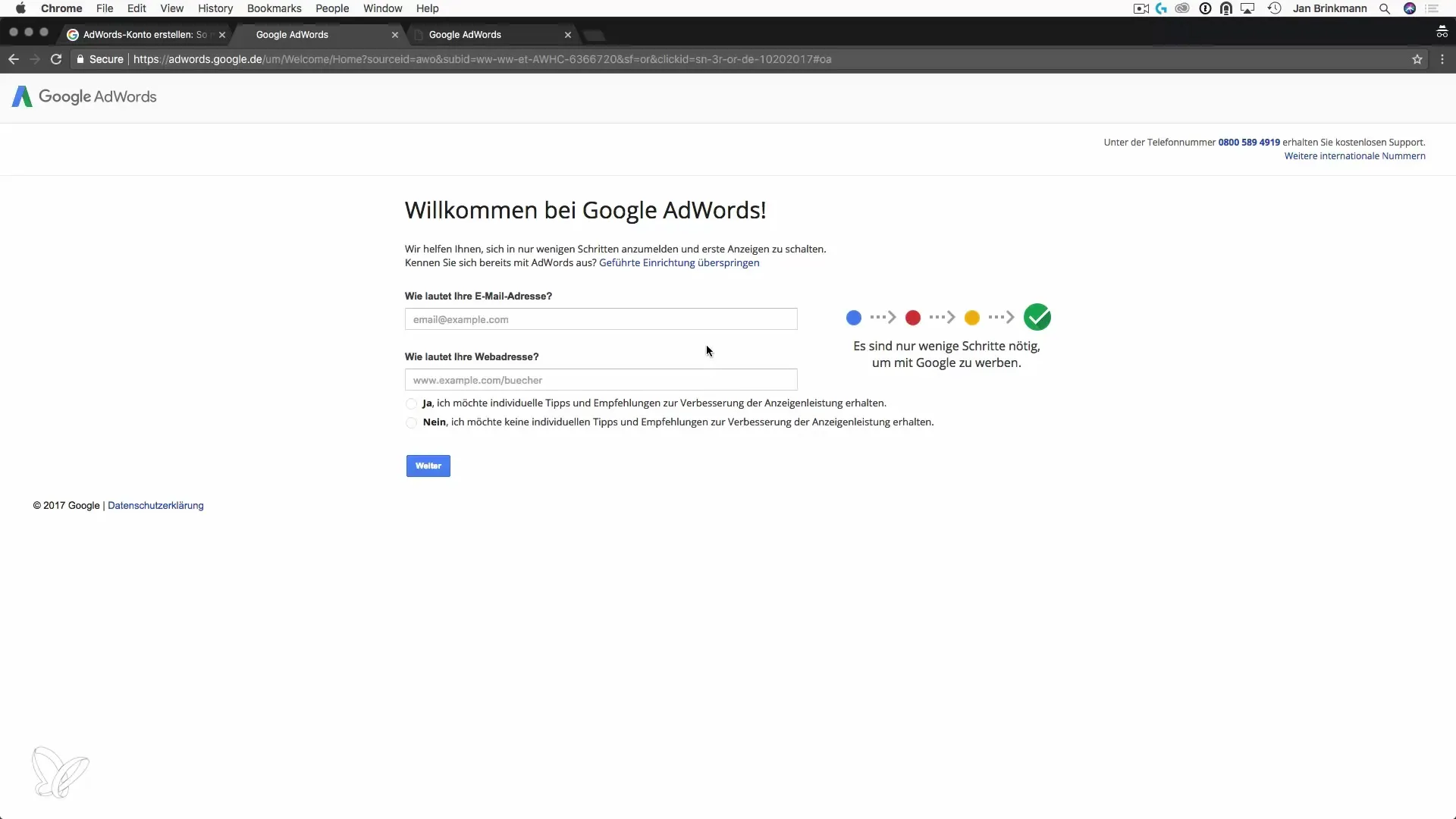 Hogyan hozhatsz létre egy Google AdWords fiókot Hogyan hozhatsz létre egy Google AdWords fiókot