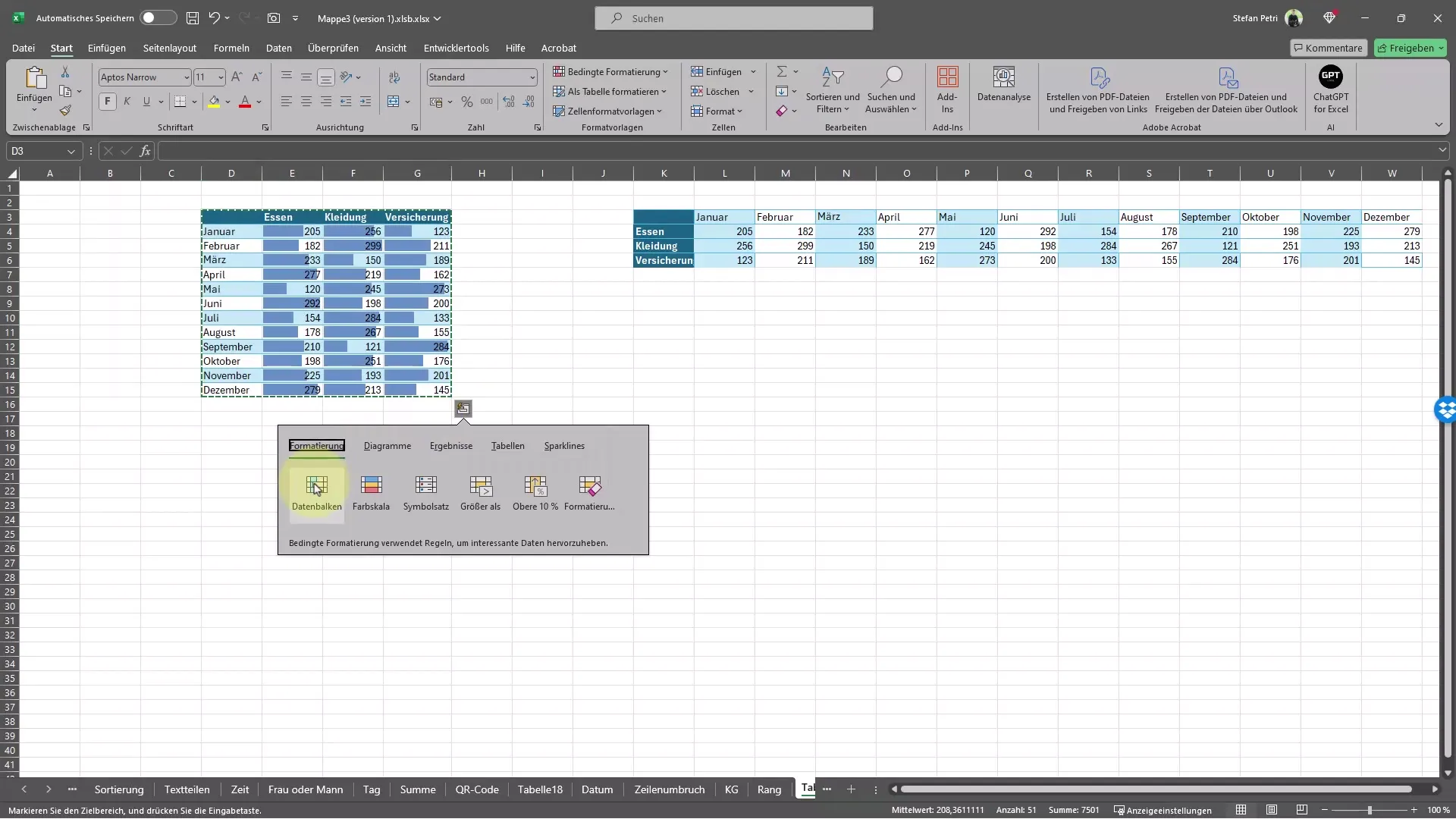 Excel ile satırları ve sütunları hızlıca değiştirin