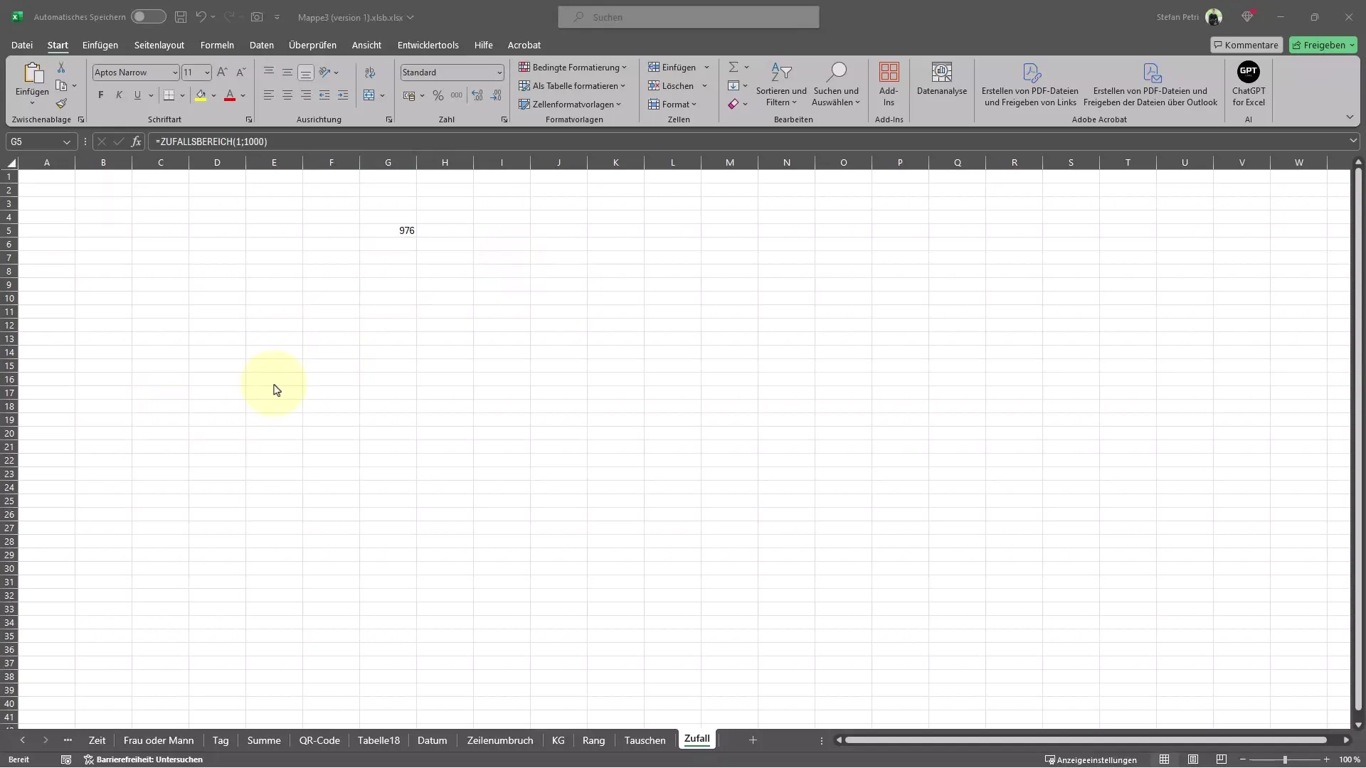 Excel'de rastgele sayılar oluşturmak - basit bir kılavuz