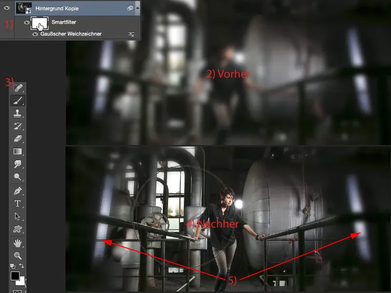 Looks & styles with Photoshop - blurring as a look