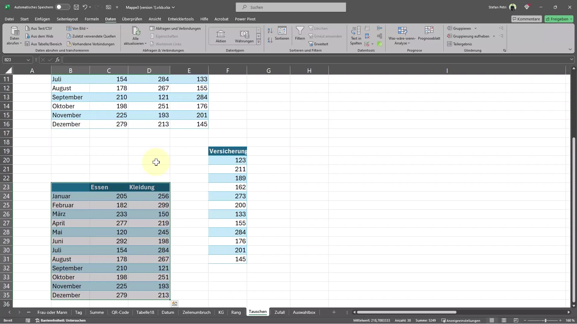 Excel'de tabloların hızlı bir şekilde taşınması ve kopyalanması