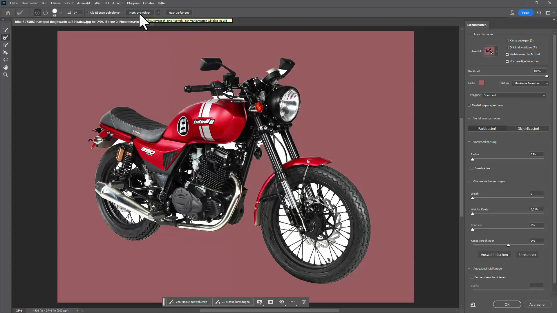 Učinkovito izrezovanje v programu Photoshop - Tako se naredi s pomočjo umetne inteligence