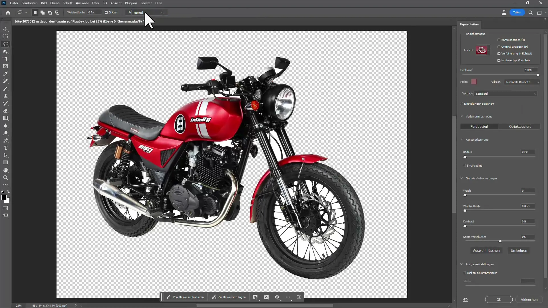 Učinkovito izrezovanje v programu Photoshop - Tako gre z umetno inteligenco in ročnimi tehnikami
