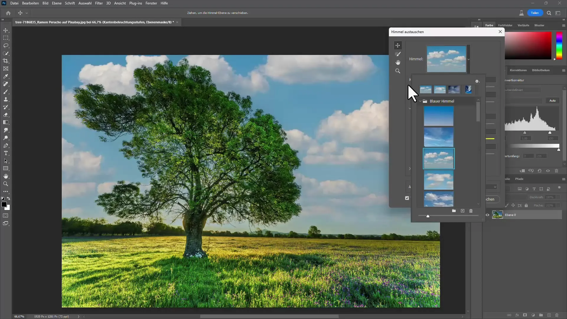 Estrarre gli alberi in Photoshop con e senza intelligenza artificiale