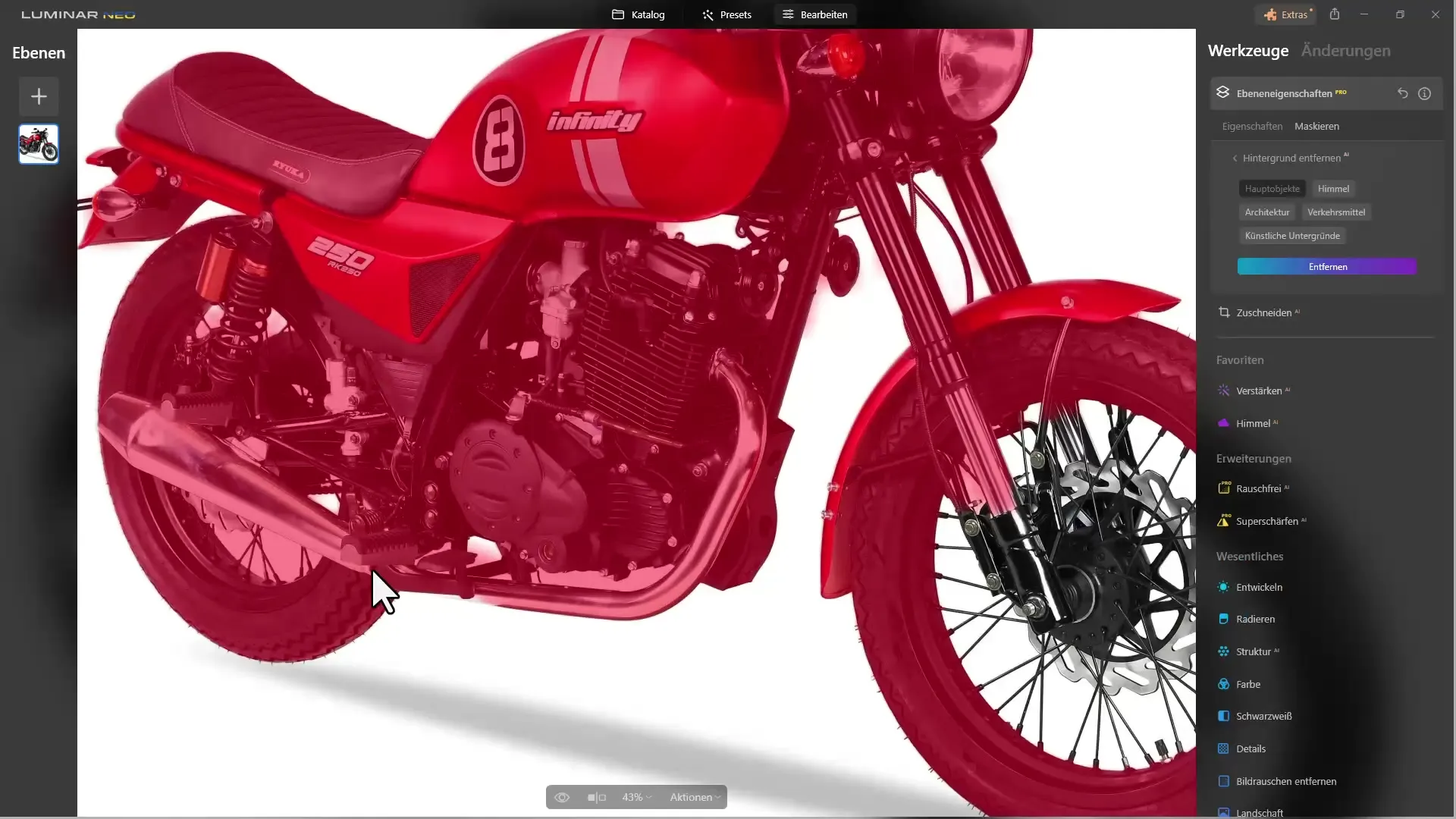 Efficace ritaglio di immagini con programmi AI e Photoshop