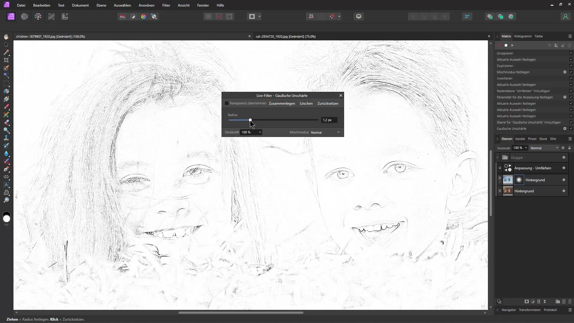Bleistiftzeichnung in Affinity Photo: Schritt-für-Schritt-Anleitung mit Makro