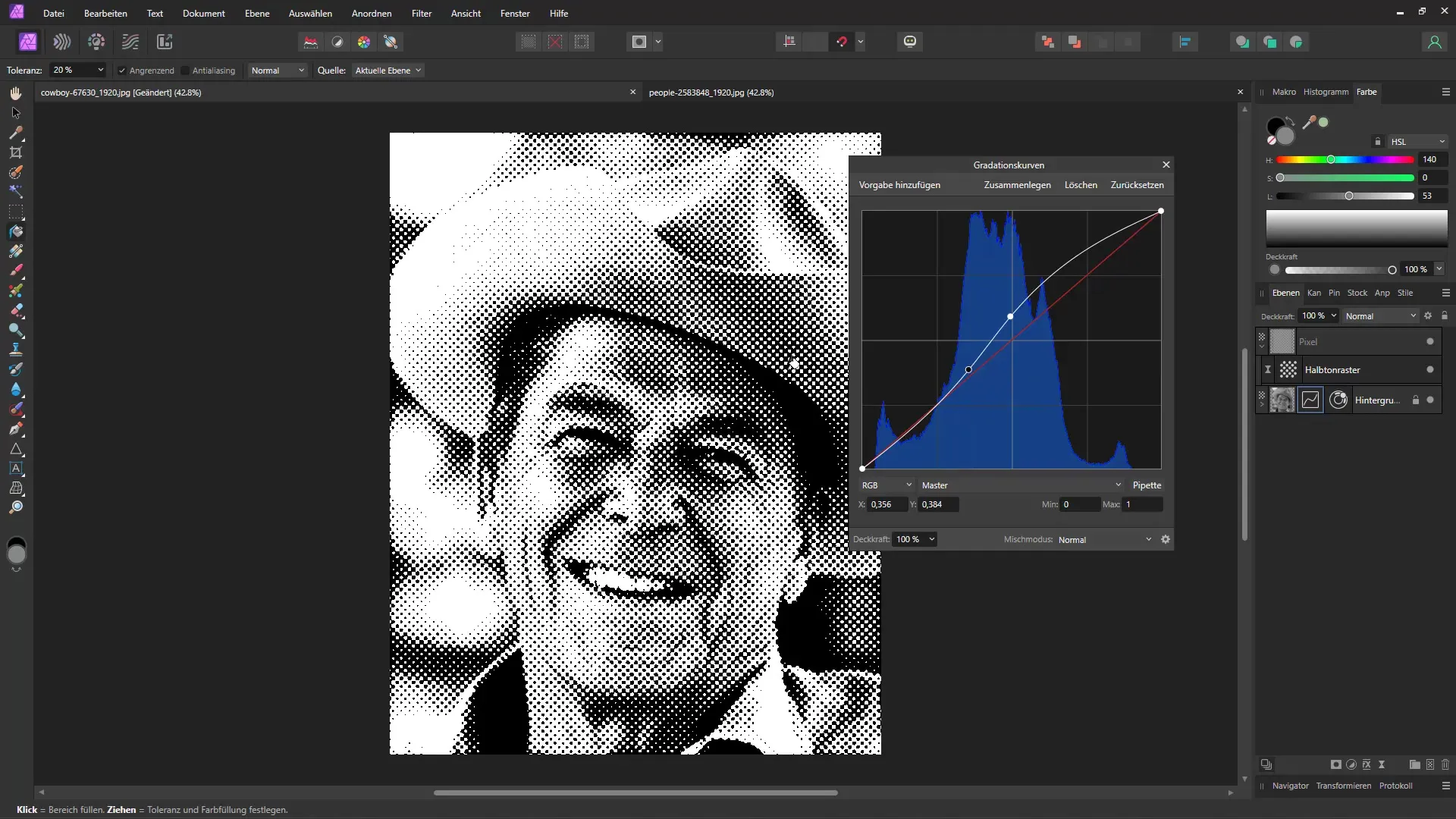 Halbtonraster-Effekt in Affinity Photo erstellen – Eine umfassende Anleitung