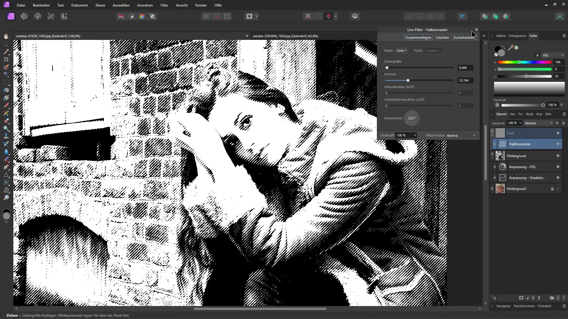 Halbtonraster-Effekt in Affinity Photo erstellen – Eine umfassende Anleitung