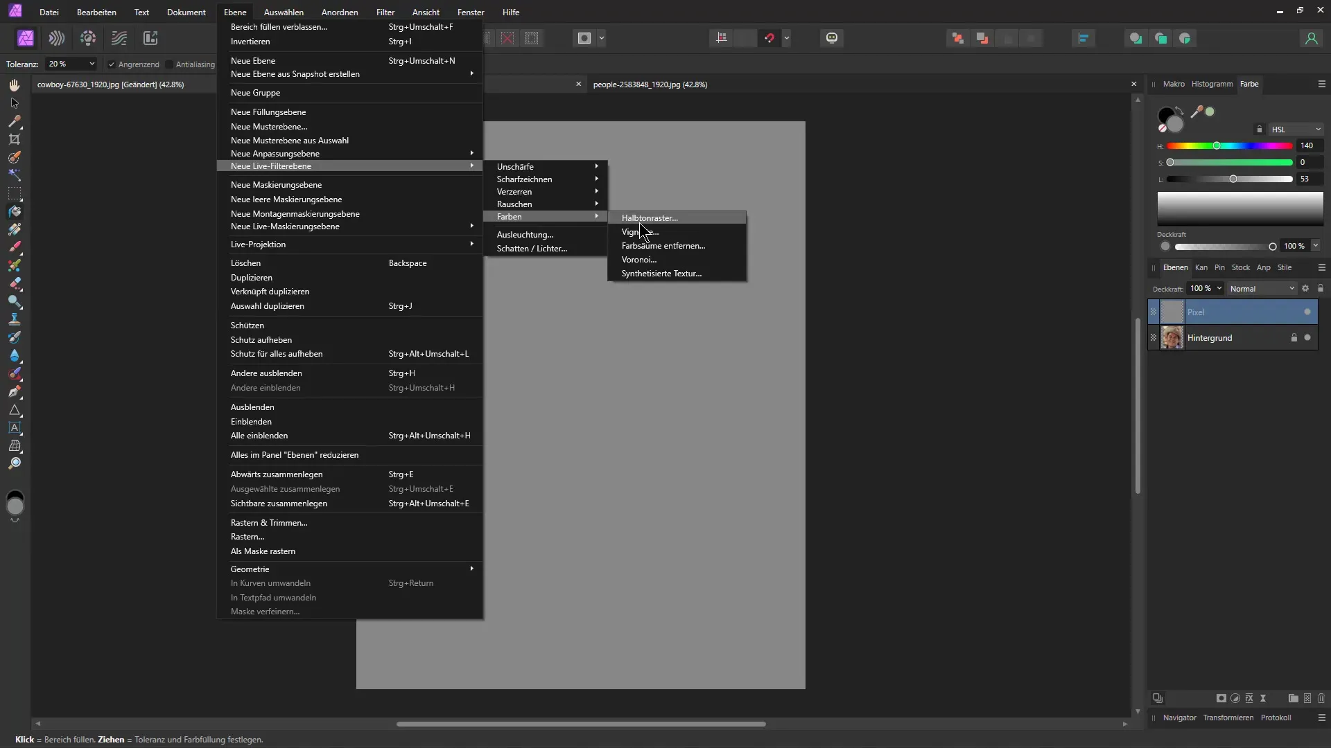 Halbtonraster-Effekt in Affinity Photo erstellen – Eine umfassende Anleitung